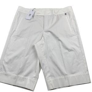 NWT BOGNER Bermuda Lara2 Shorts Women's XL/12 White 13 Inch Inseam Stretch